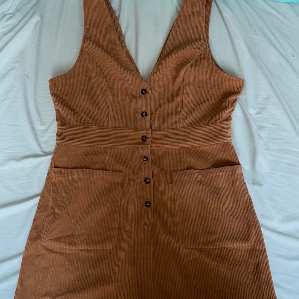SHEIN cord dress with pockets